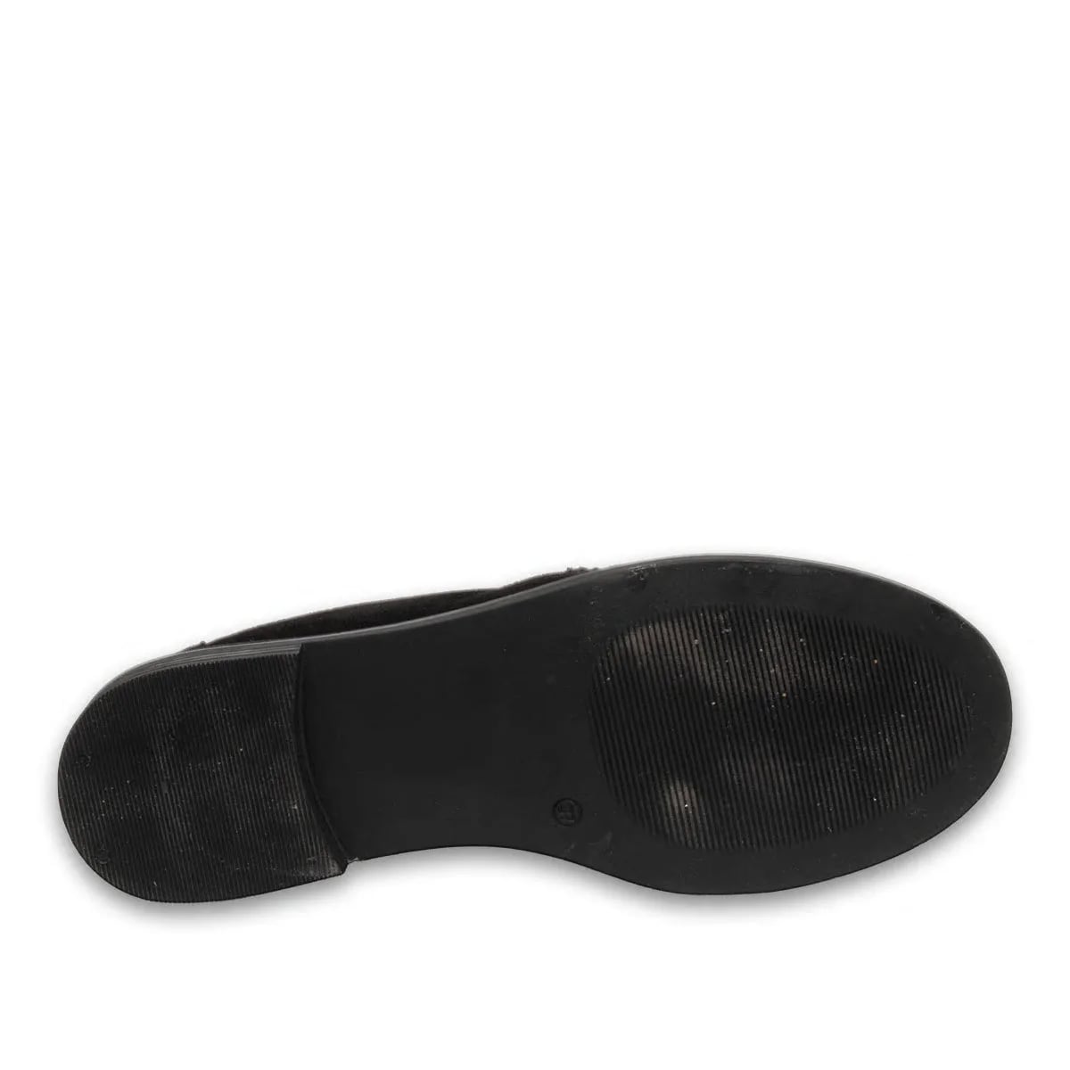 Siyah Kadın Loafer – Süet Dokulu, Günlük Model | Toptan Satışa Uygun - Renk: Siyah - Fotoğraf 4 / 4
