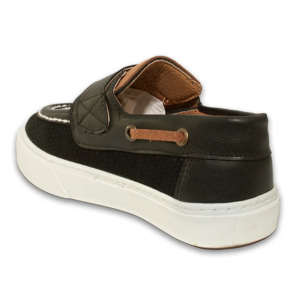 Toptan Siyah File Detaylı Günlük Sneaker Modeli Hafif, Nefes Alabilen ve Konforlu Tasarım - Renk: Siyah - Fotoğraf 3 / 4